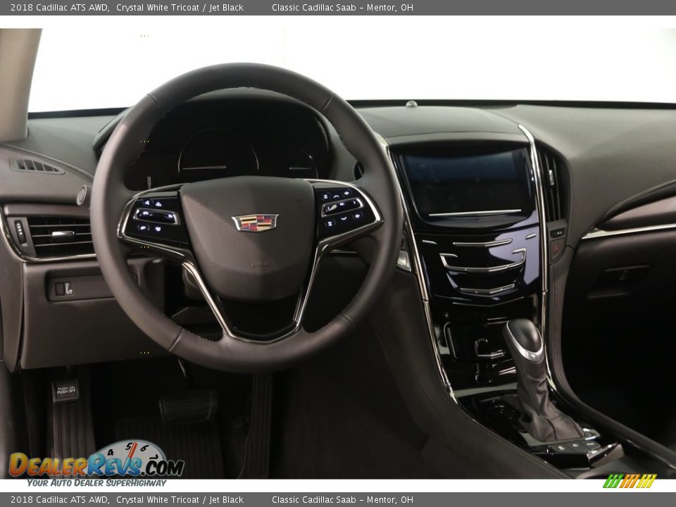 2018 Cadillac ATS AWD Crystal White Tricoat / Jet Black Photo #7