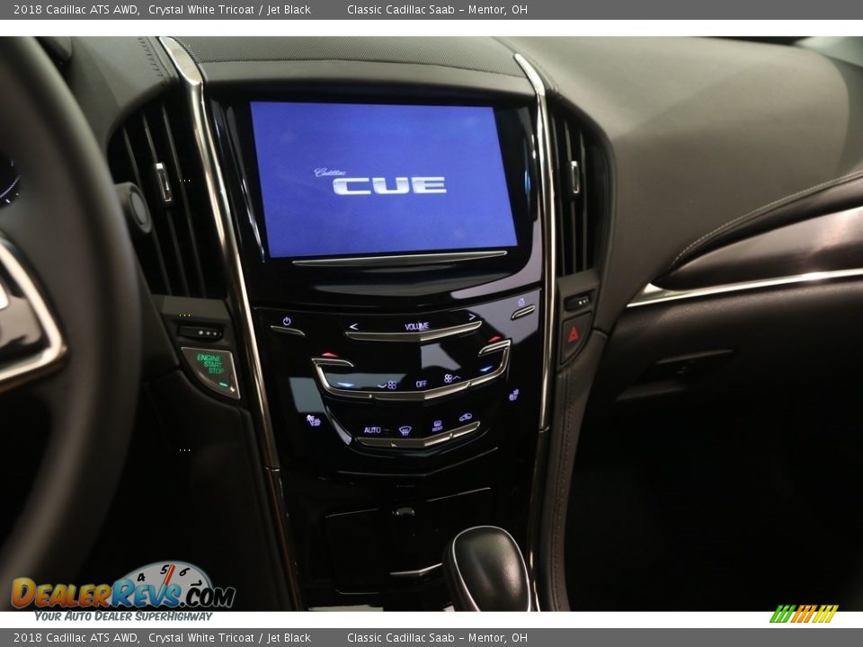 2018 Cadillac ATS AWD Crystal White Tricoat / Jet Black Photo #10