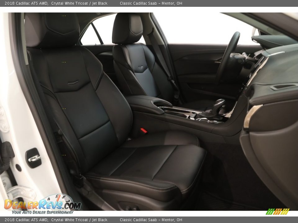 2018 Cadillac ATS AWD Crystal White Tricoat / Jet Black Photo #16