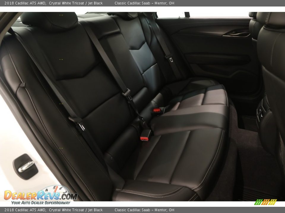 2018 Cadillac ATS AWD Crystal White Tricoat / Jet Black Photo #17