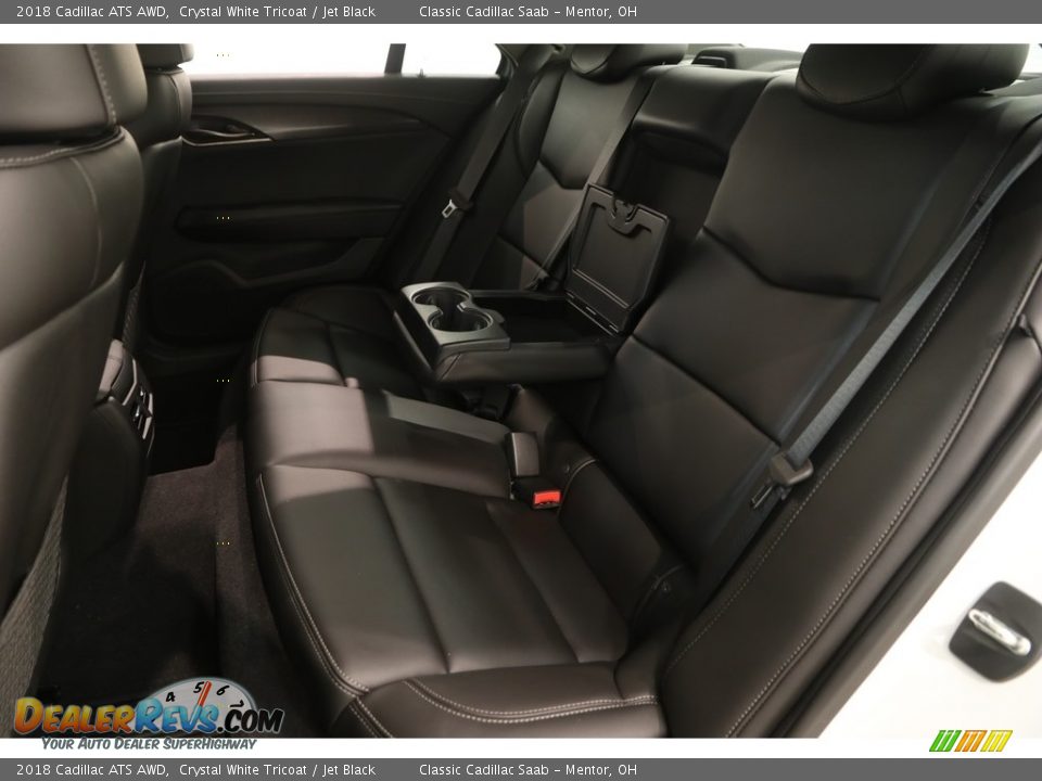 2018 Cadillac ATS AWD Crystal White Tricoat / Jet Black Photo #19