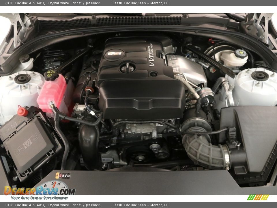 2018 Cadillac ATS AWD Crystal White Tricoat / Jet Black Photo #21