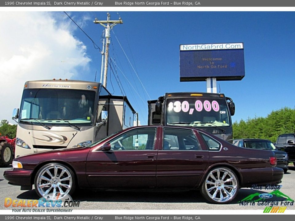 1996 Chevrolet Impala SS Dark Cherry Metallic / Gray Photo #2