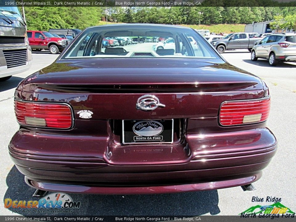 1996 Chevrolet Impala SS Dark Cherry Metallic / Gray Photo #4