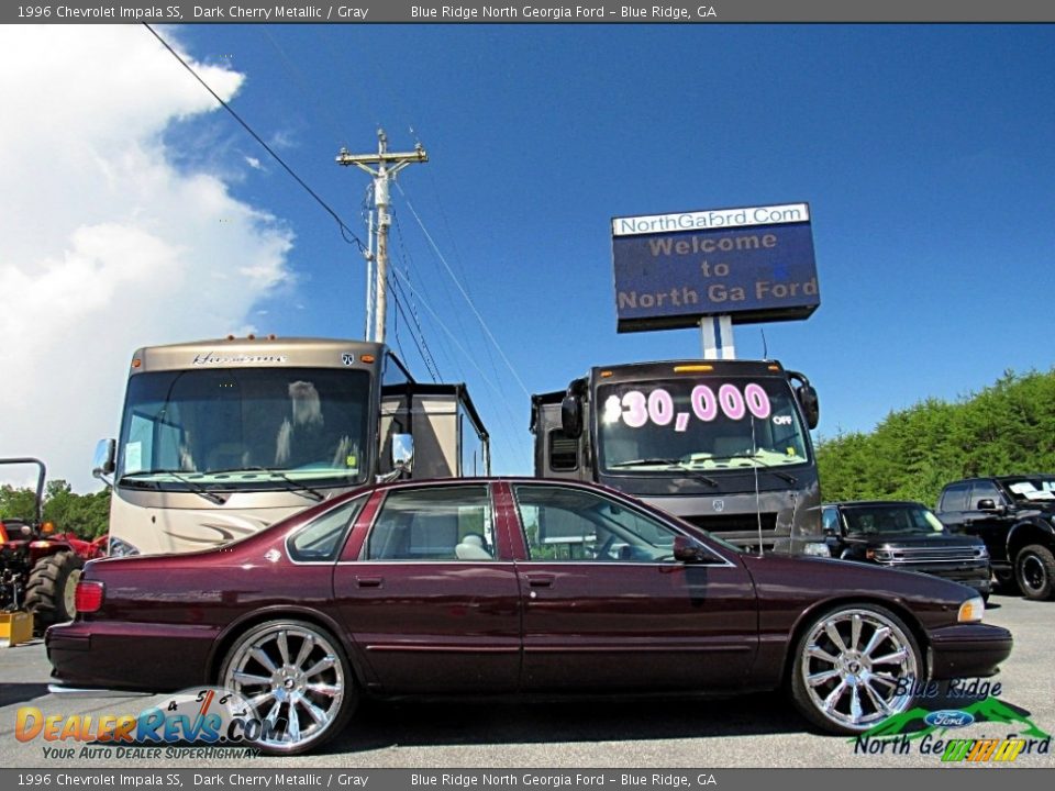 1996 Chevrolet Impala SS Dark Cherry Metallic / Gray Photo #6