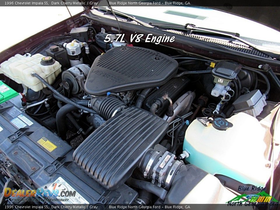 1996 Chevrolet Impala SS Dark Cherry Metallic / Gray Photo #26