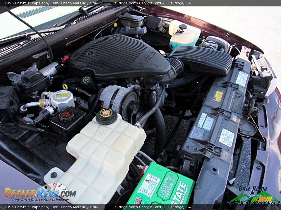 1996 Chevrolet Impala SS Dark Cherry Metallic / Gray Photo #27