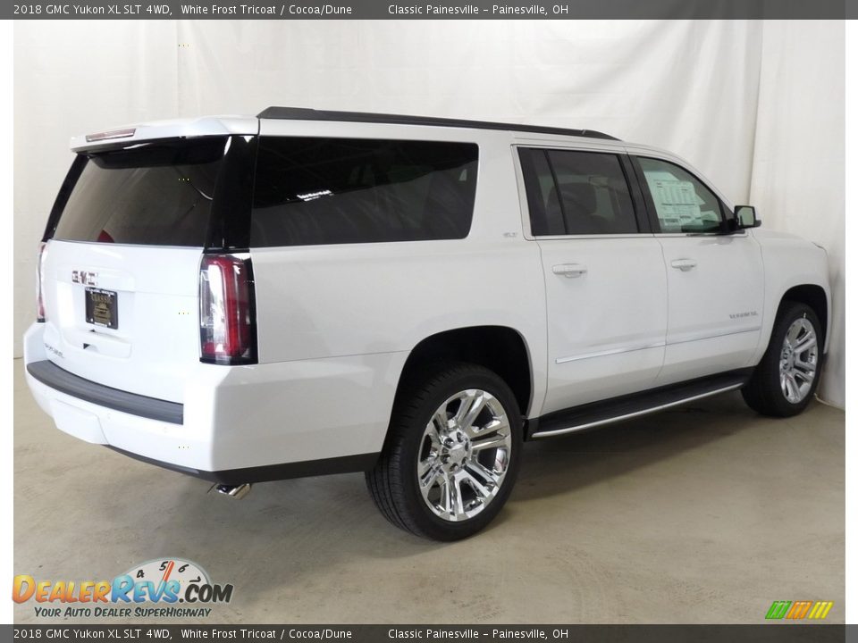 2018 GMC Yukon XL SLT 4WD White Frost Tricoat / Cocoa/Dune Photo #2