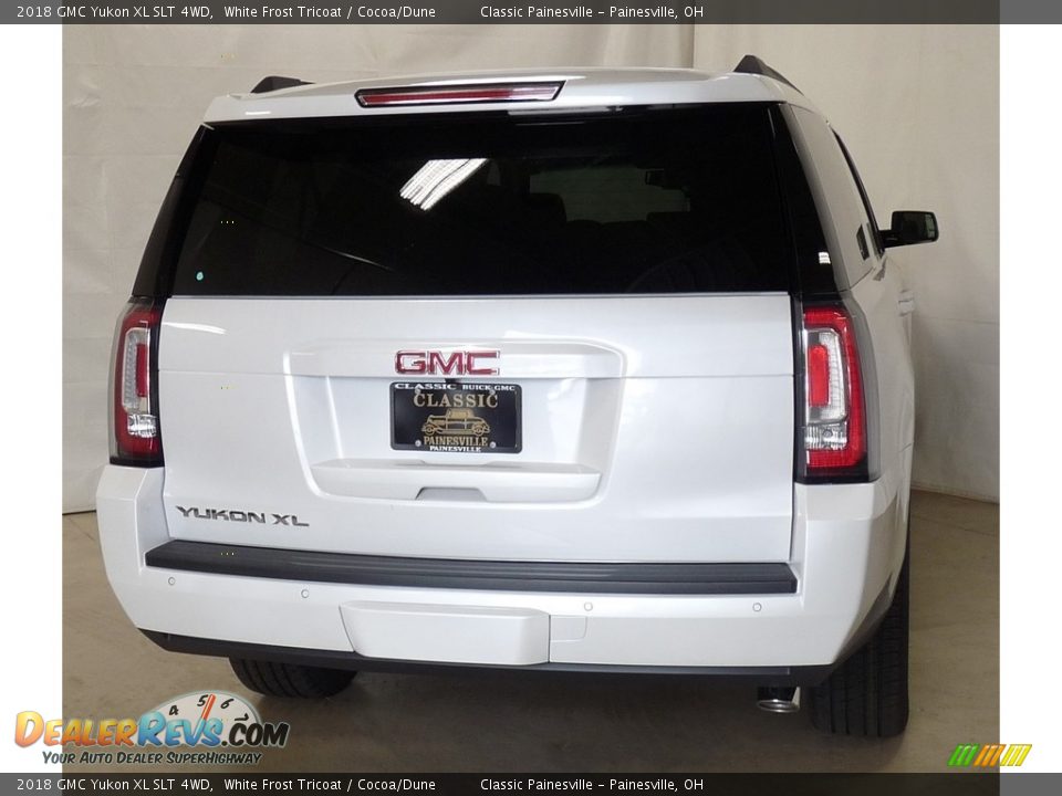 2018 GMC Yukon XL SLT 4WD White Frost Tricoat / Cocoa/Dune Photo #3