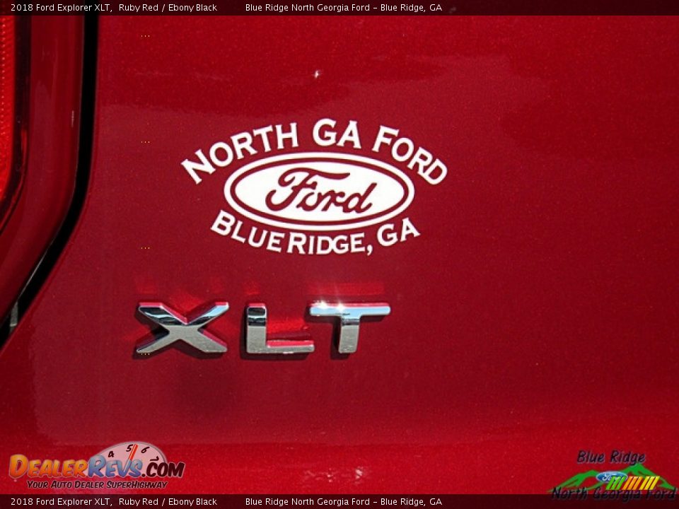 2018 Ford Explorer XLT Ruby Red / Ebony Black Photo #35