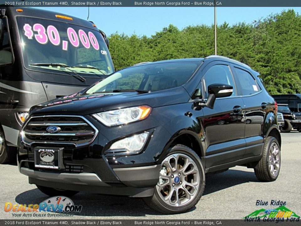 2018 Ford EcoSport Titanium 4WD Shadow Black / Ebony Black Photo #1