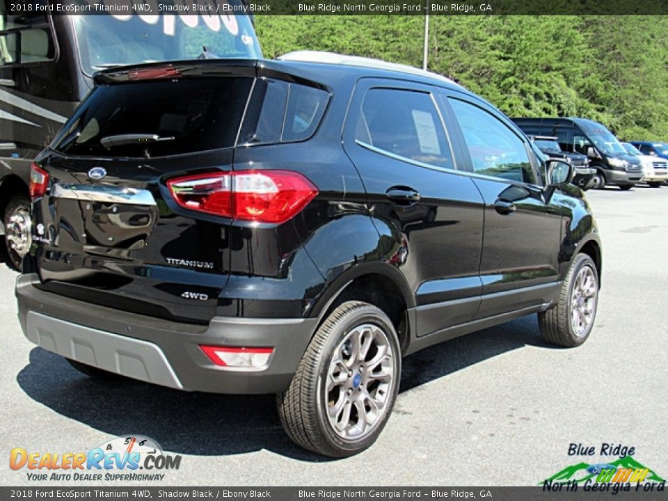 2018 Ford EcoSport Titanium 4WD Shadow Black / Ebony Black Photo #5