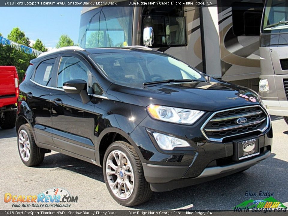 2018 Ford EcoSport Titanium 4WD Shadow Black / Ebony Black Photo #7