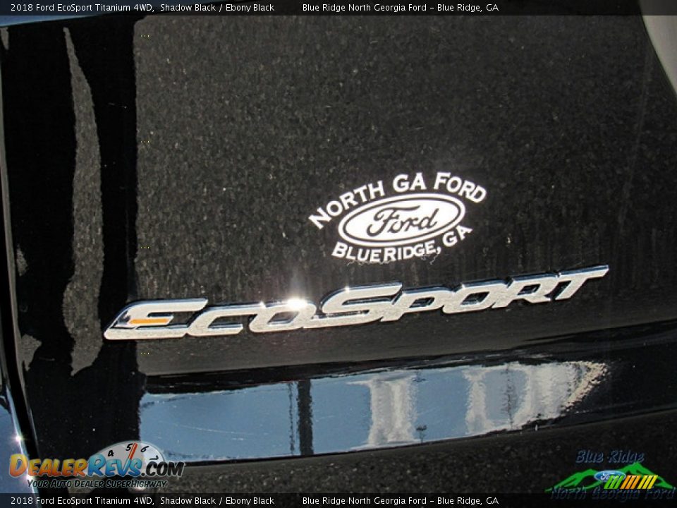 2018 Ford EcoSport Titanium 4WD Shadow Black / Ebony Black Photo #35