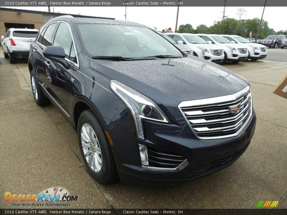 2019 Cadillac XT5 AWD Harbor Blue Metallic / Sahara Beige Photo #1