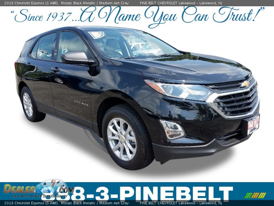 2019 Chevrolet Equinox LS AWD Mosaic Black Metallic / Medium Ash Gray Photo #1