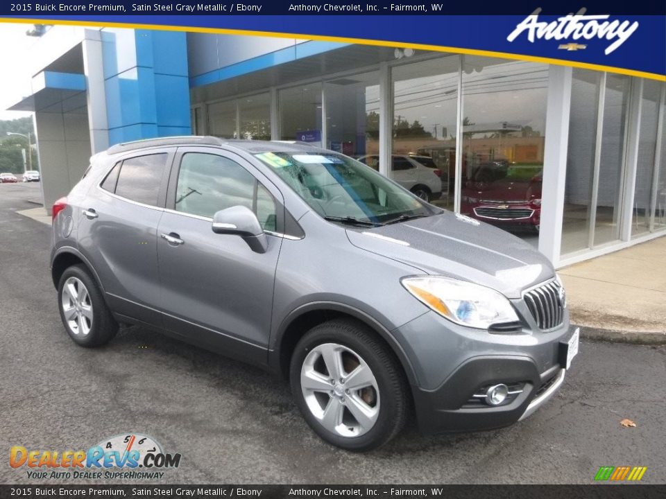 2015 Buick Encore Premium Satin Steel Gray Metallic / Ebony Photo #1