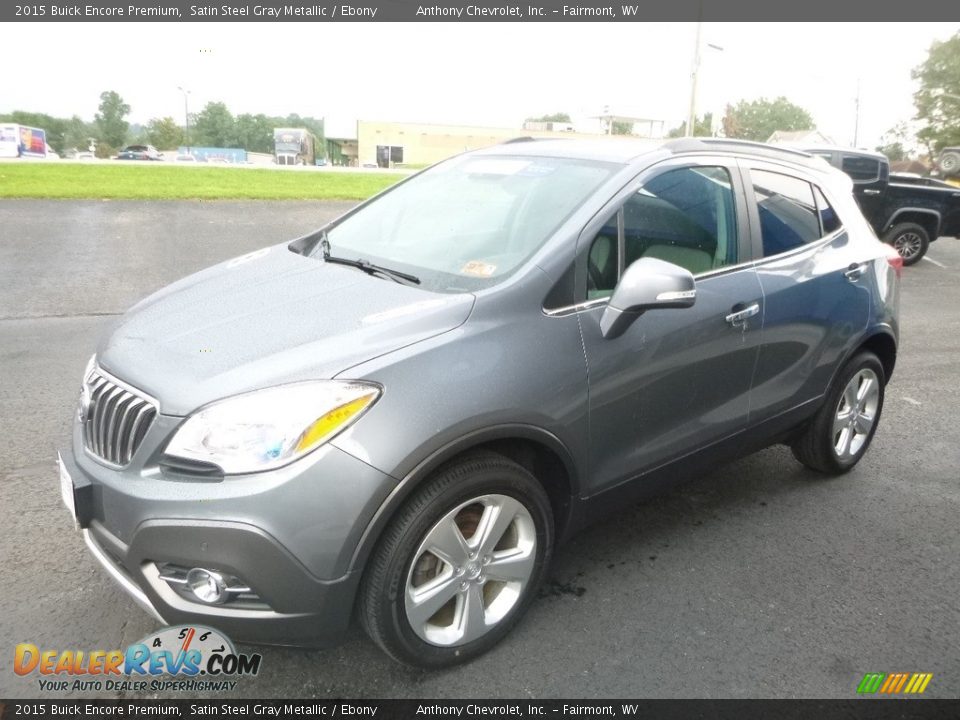 2015 Buick Encore Premium Satin Steel Gray Metallic / Ebony Photo #8