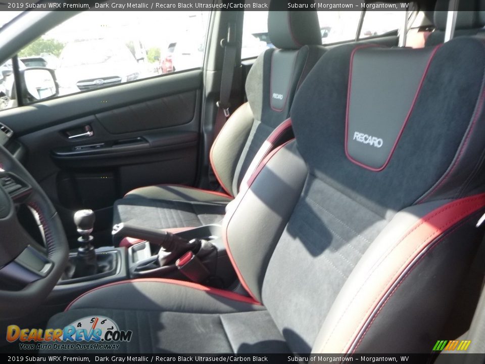 Recaro Black Ultrasuede/Carbon Black Interior - 2019 Subaru WRX Premium Photo #14