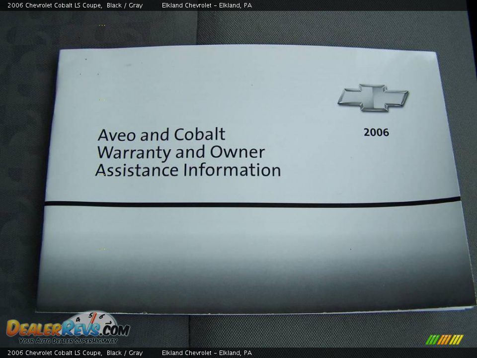 2006 Chevrolet Cobalt LS Coupe Black / Gray Photo #12