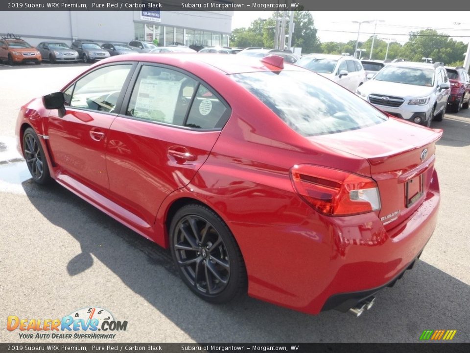 2019 Subaru WRX Premium Pure Red / Carbon Black Photo #6