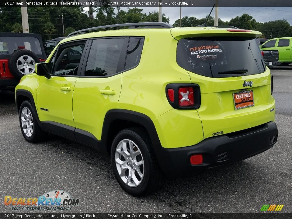 2017 Jeep Renegade Latitude Hypergreen / Black Photo #3