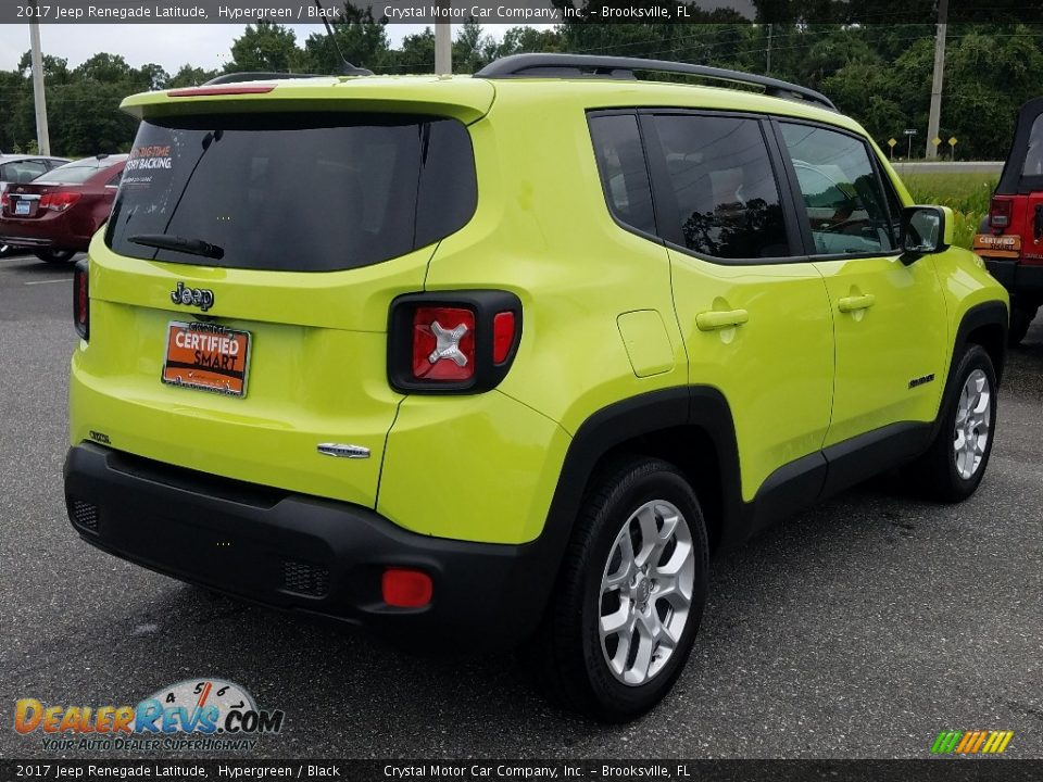 2017 Jeep Renegade Latitude Hypergreen / Black Photo #5
