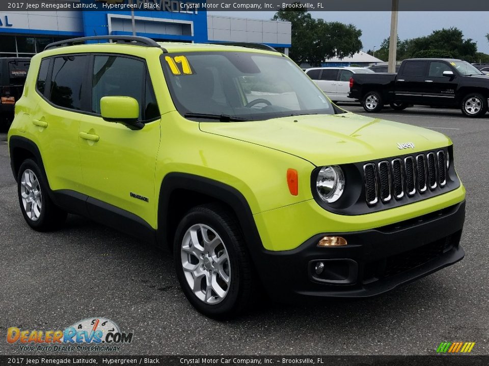 2017 Jeep Renegade Latitude Hypergreen / Black Photo #7