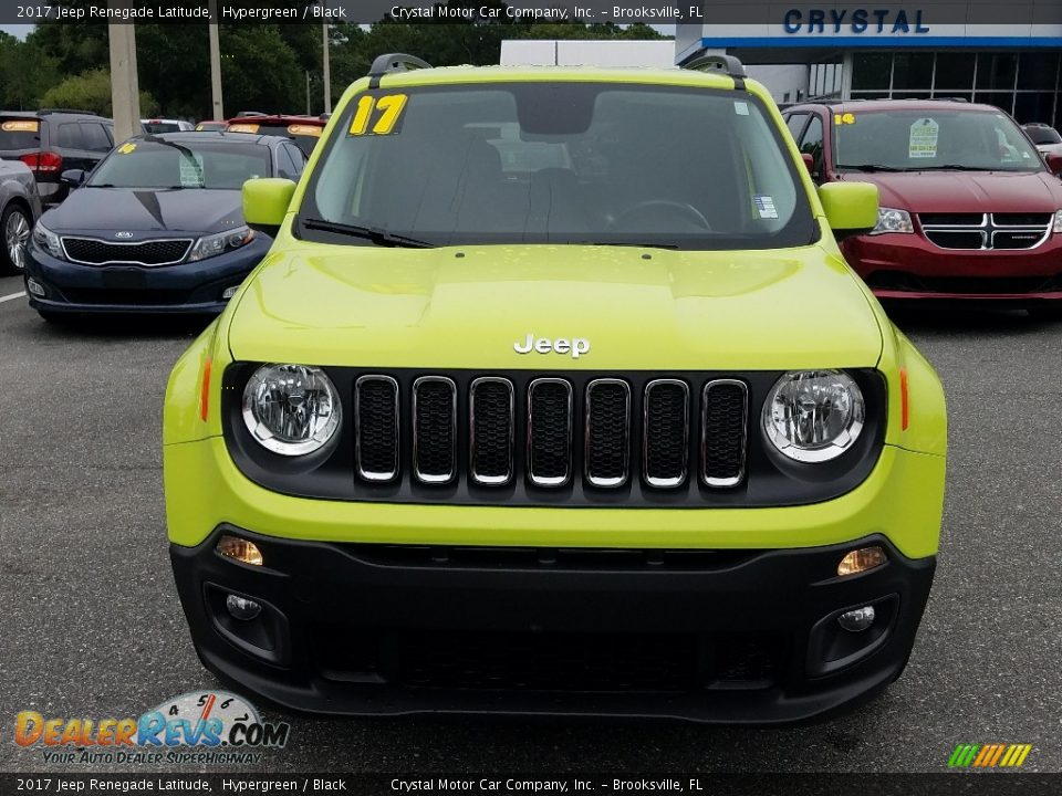 2017 Jeep Renegade Latitude Hypergreen / Black Photo #8