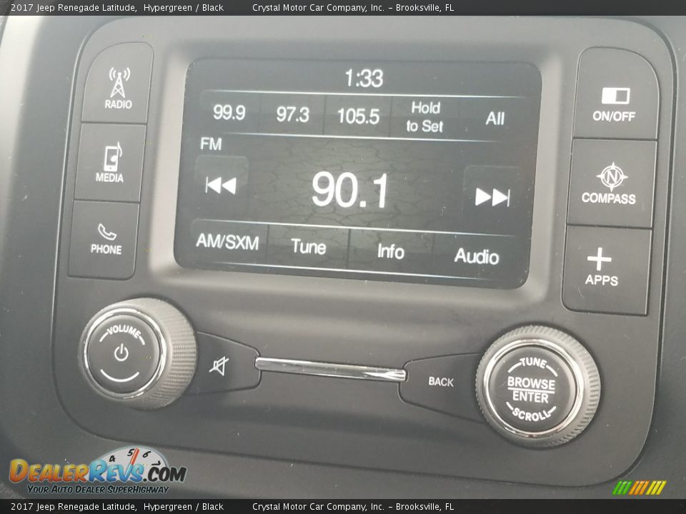 2017 Jeep Renegade Latitude Hypergreen / Black Photo #15