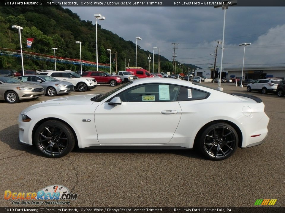 Oxford White 2019 Ford Mustang GT Premium Fastback Photo #5