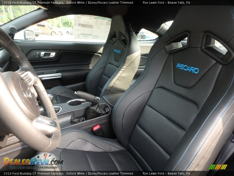 Front Seat of 2019 Ford Mustang GT Premium Fastback Photo #11