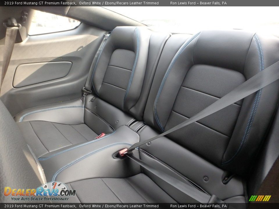 Rear Seat of 2019 Ford Mustang GT Premium Fastback Photo #12