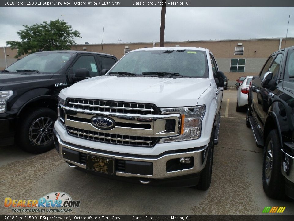 2018 Ford F150 XLT SuperCrew 4x4 Oxford White / Earth Gray Photo #1