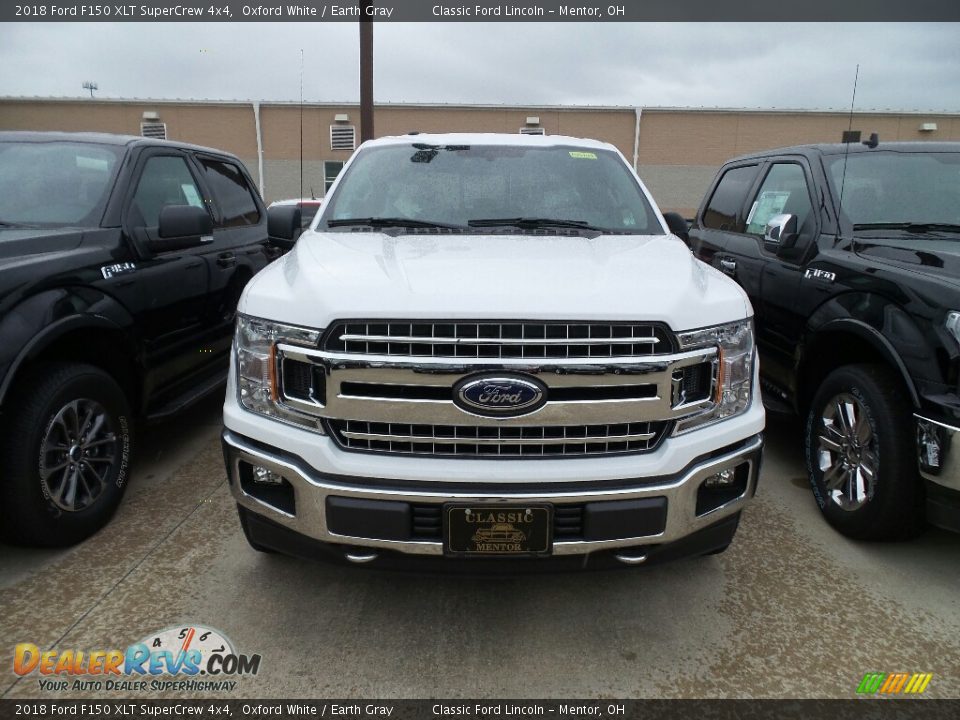 2018 Ford F150 XLT SuperCrew 4x4 Oxford White / Earth Gray Photo #2