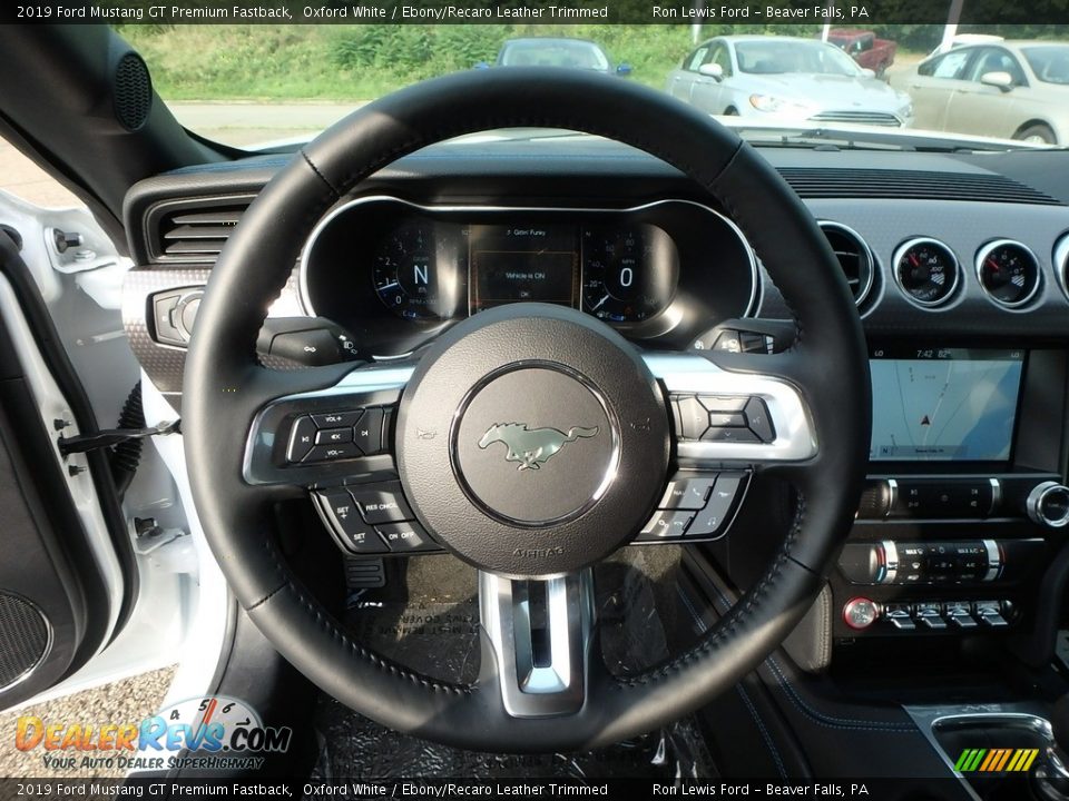2019 Ford Mustang GT Premium Fastback Steering Wheel Photo #16