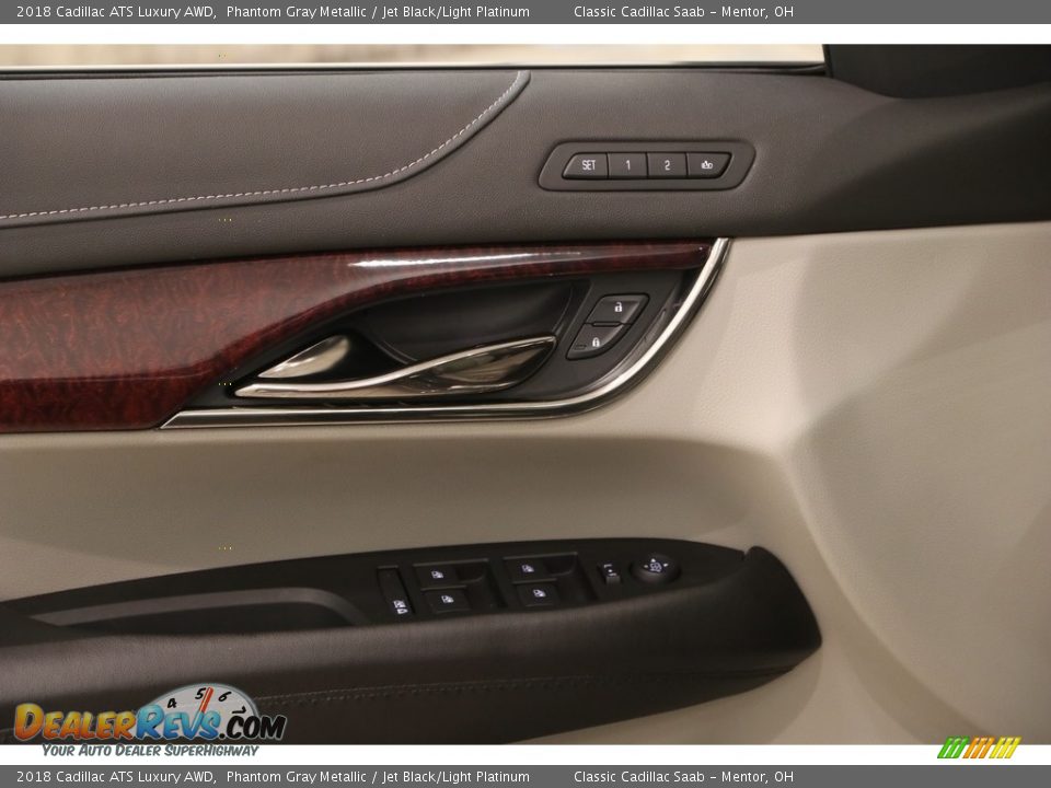 2018 Cadillac ATS Luxury AWD Phantom Gray Metallic / Jet Black/Light Platinum Photo #5
