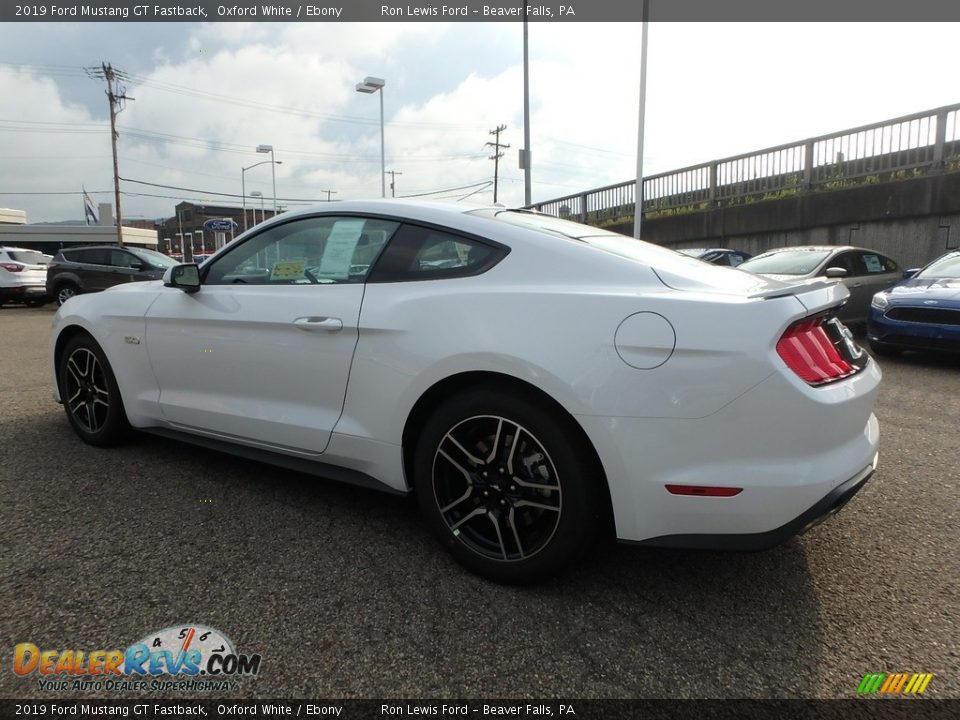 2019 Ford Mustang GT Fastback Oxford White / Ebony Photo #4