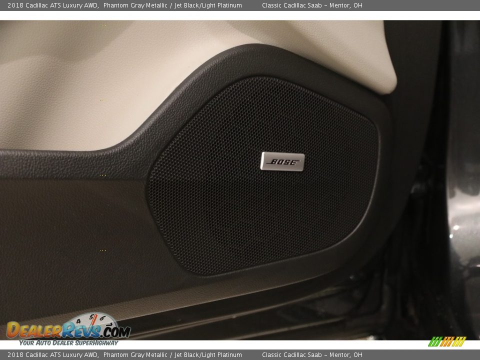 2018 Cadillac ATS Luxury AWD Phantom Gray Metallic / Jet Black/Light Platinum Photo #6