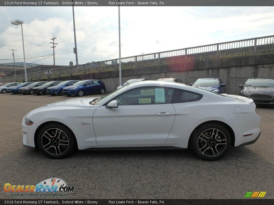 Oxford White 2019 Ford Mustang GT Fastback Photo #5