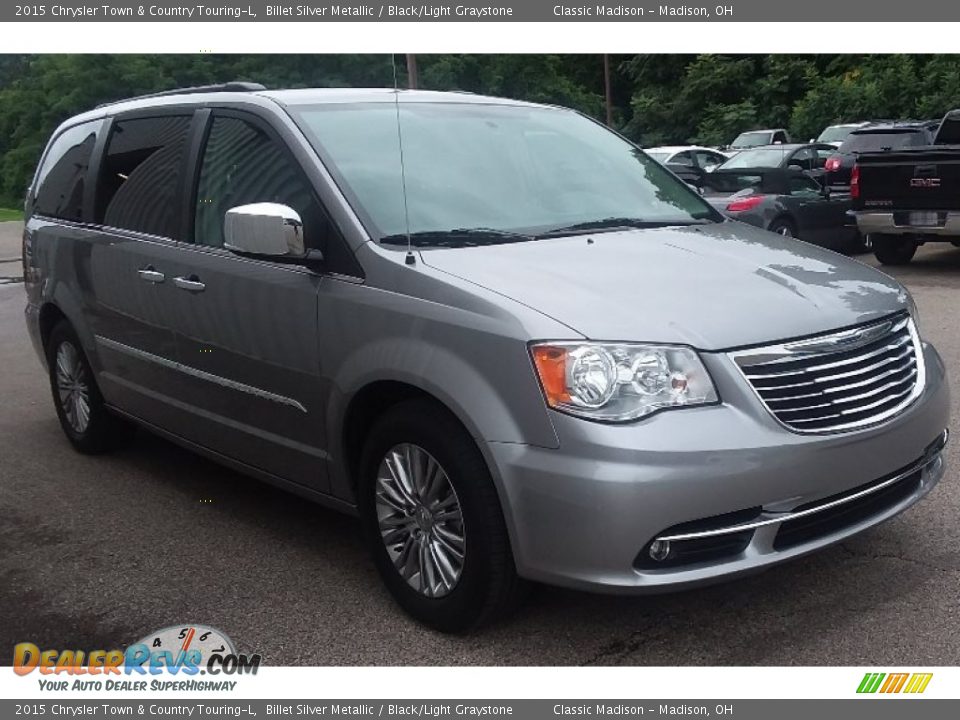 2015 Chrysler Town & Country Touring-L Billet Silver Metallic / Black/Light Graystone Photo #2
