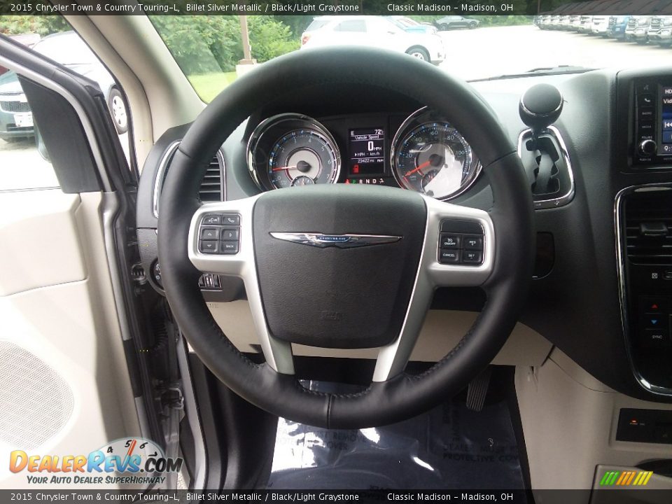 2015 Chrysler Town & Country Touring-L Billet Silver Metallic / Black/Light Graystone Photo #9