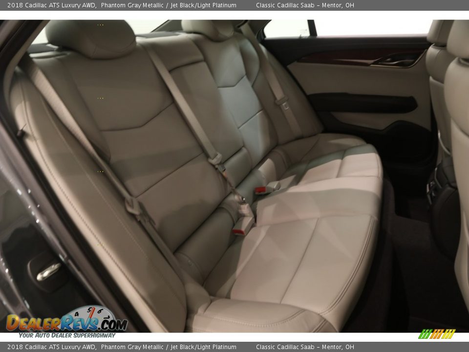 2018 Cadillac ATS Luxury AWD Phantom Gray Metallic / Jet Black/Light Platinum Photo #19