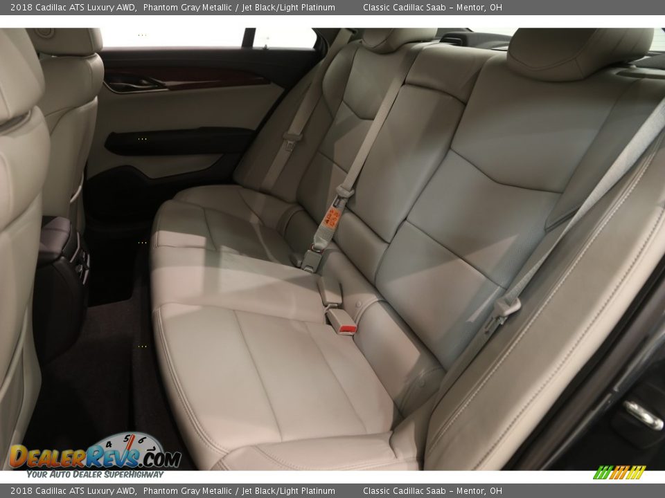 2018 Cadillac ATS Luxury AWD Phantom Gray Metallic / Jet Black/Light Platinum Photo #20