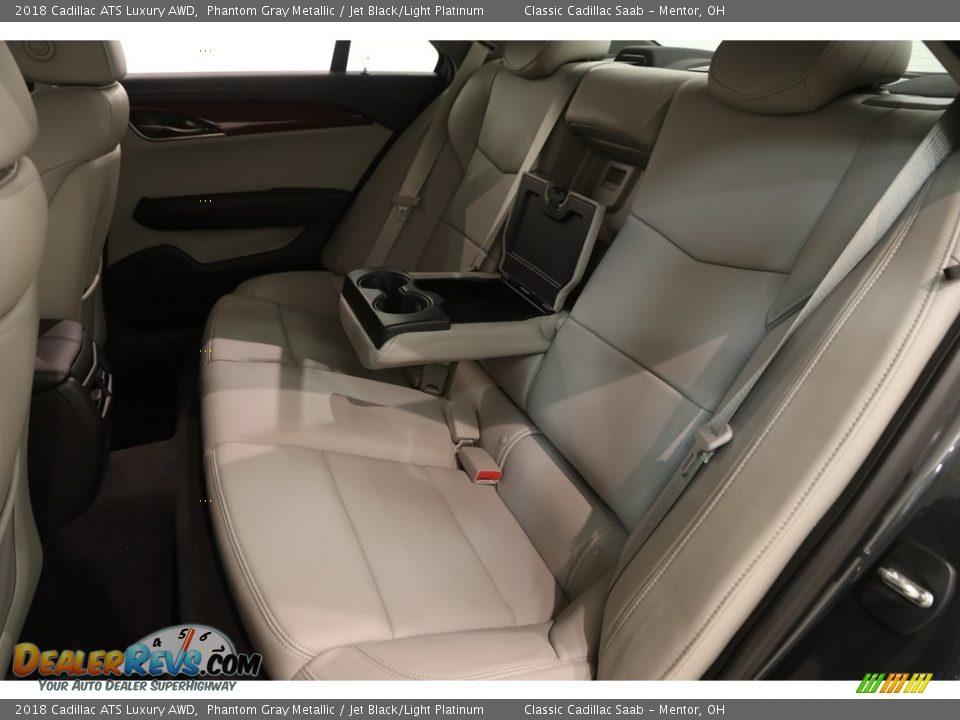 2018 Cadillac ATS Luxury AWD Phantom Gray Metallic / Jet Black/Light Platinum Photo #21
