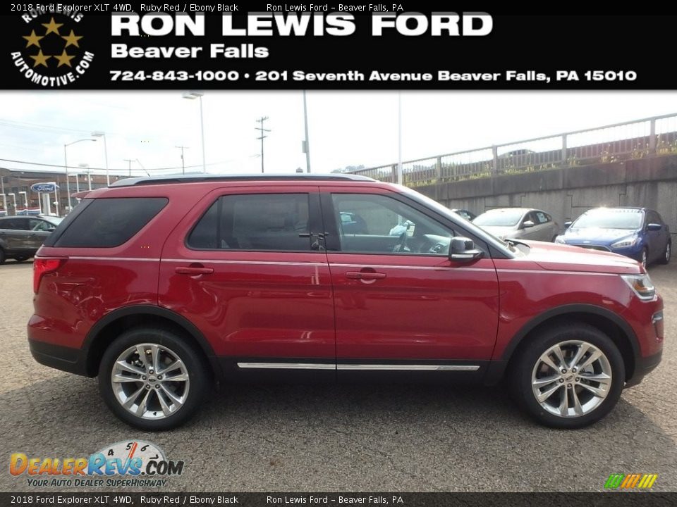 2018 Ford Explorer XLT 4WD Ruby Red / Ebony Black Photo #1