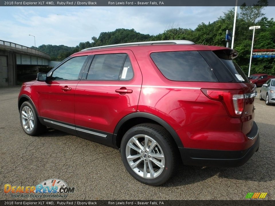 2018 Ford Explorer XLT 4WD Ruby Red / Ebony Black Photo #6