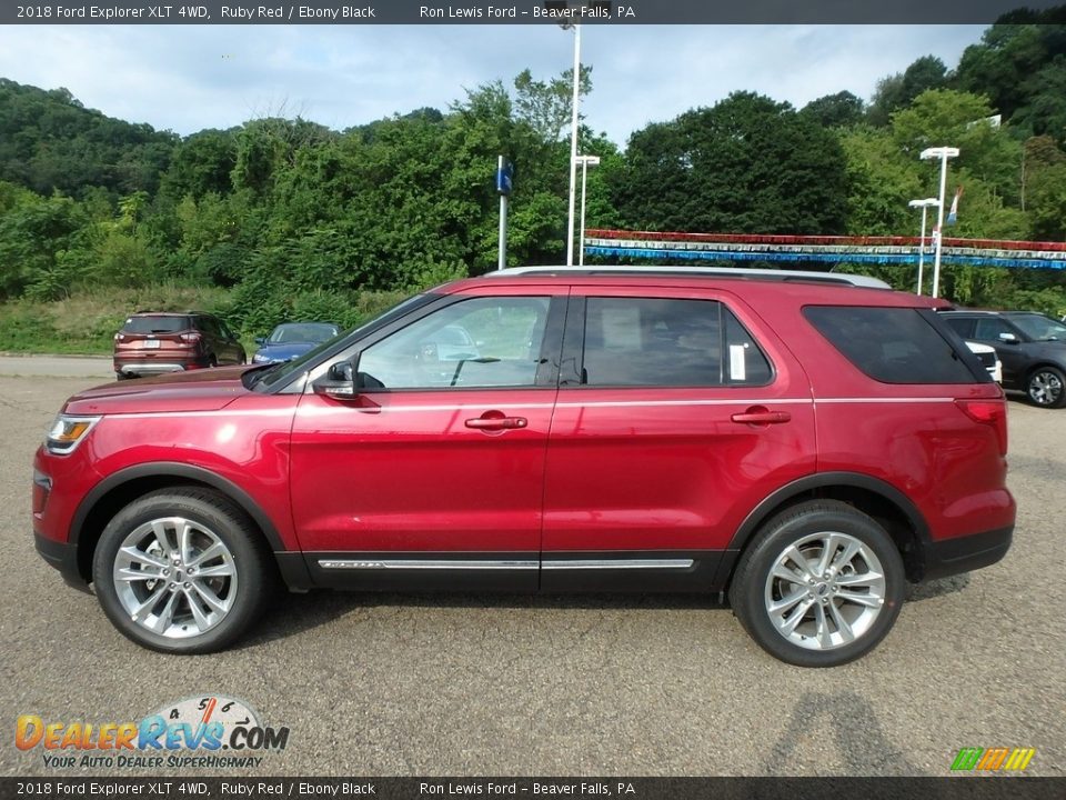 2018 Ford Explorer XLT 4WD Ruby Red / Ebony Black Photo #7