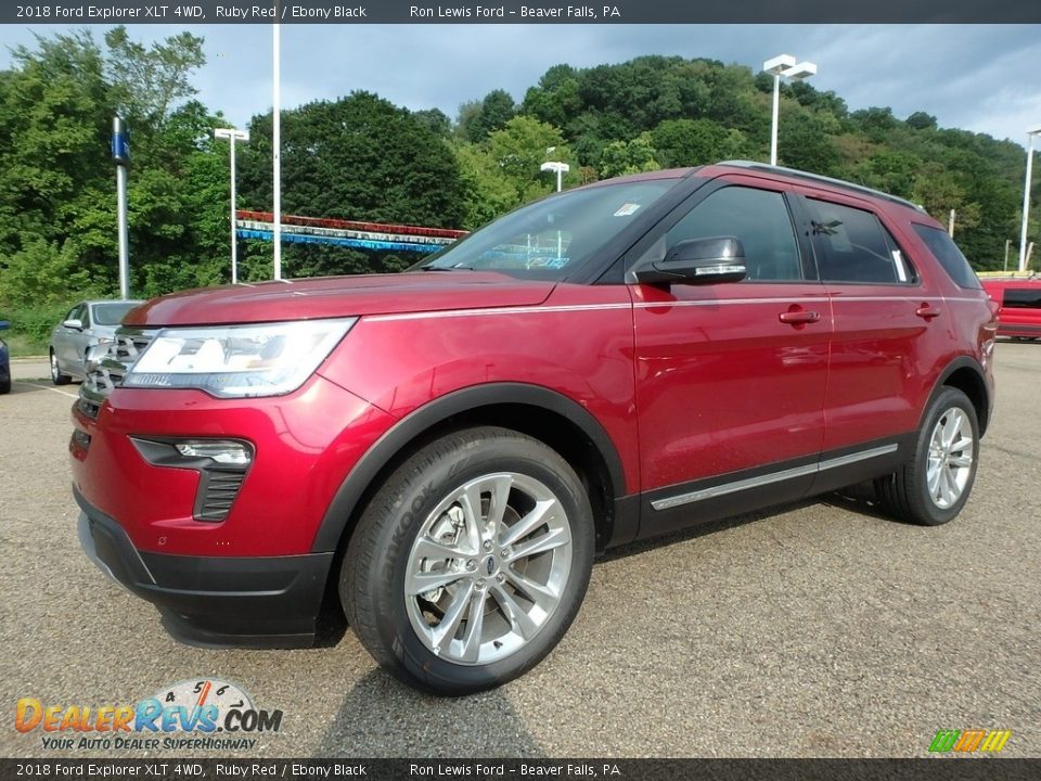 2018 Ford Explorer XLT 4WD Ruby Red / Ebony Black Photo #8