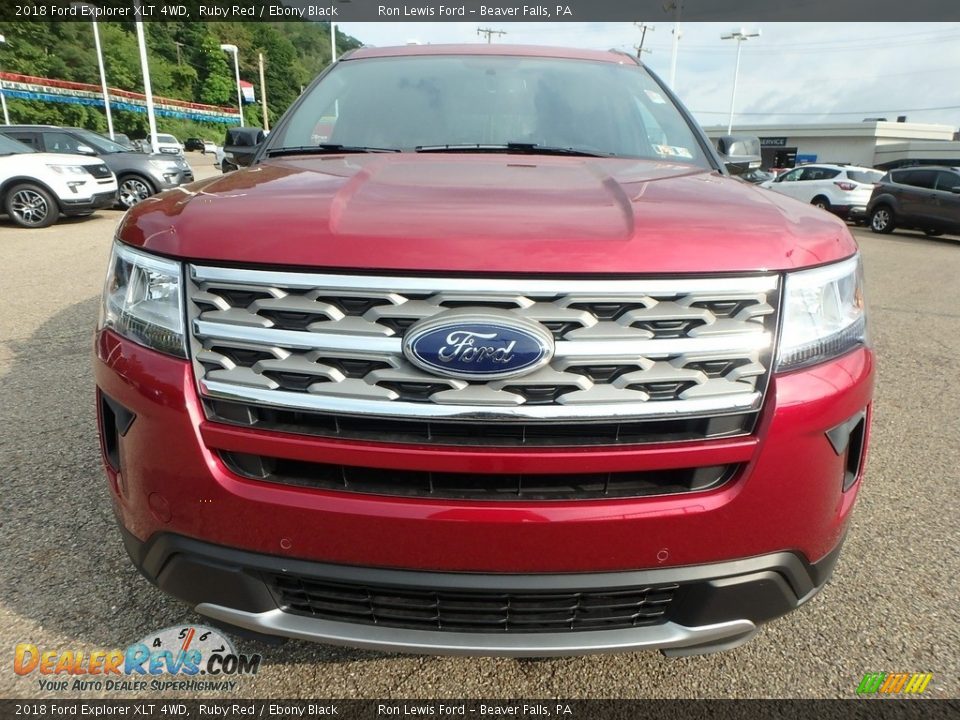 2018 Ford Explorer XLT 4WD Ruby Red / Ebony Black Photo #9